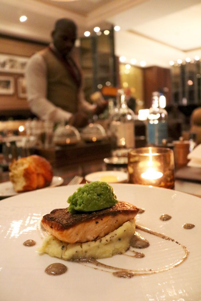 Salmon Dinner at J&G Steakhouse St Regis Dubai - The Luxury Lifestyle Magazine