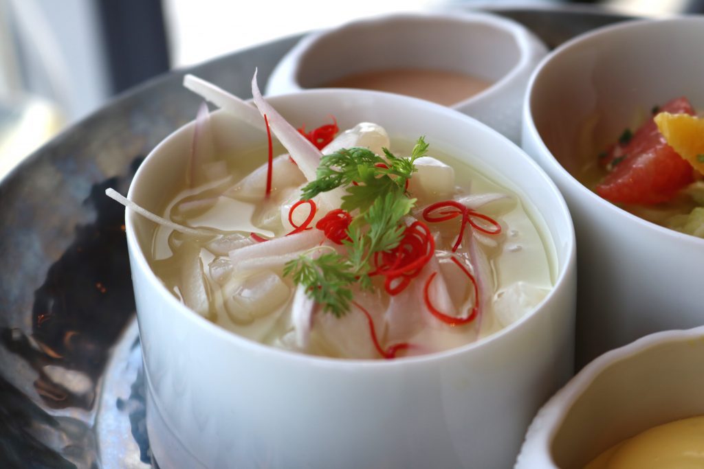 Scallop Ceviche - Atmosphere Dubai Fine Dining - The Luxury Lifestyle Magazine