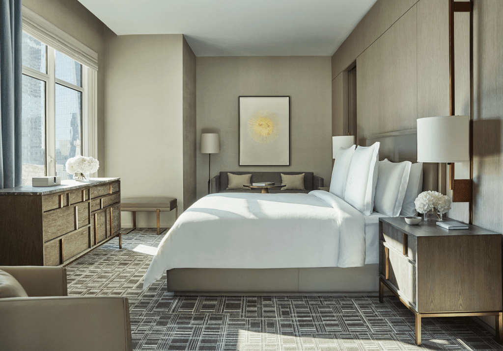 Gotham Suite Bedroom Four Seasons New York Downtown - Photo by Christian Horan