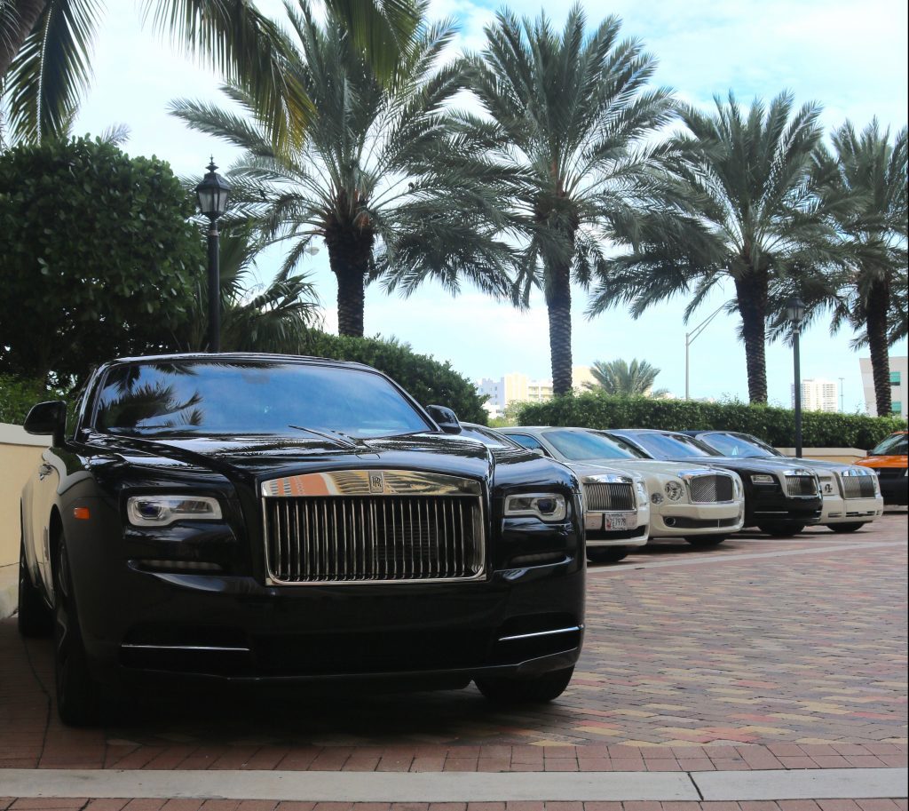 Luxury Car Line-up at Acqualina Resort - The Luxury Lifestyle Magazine