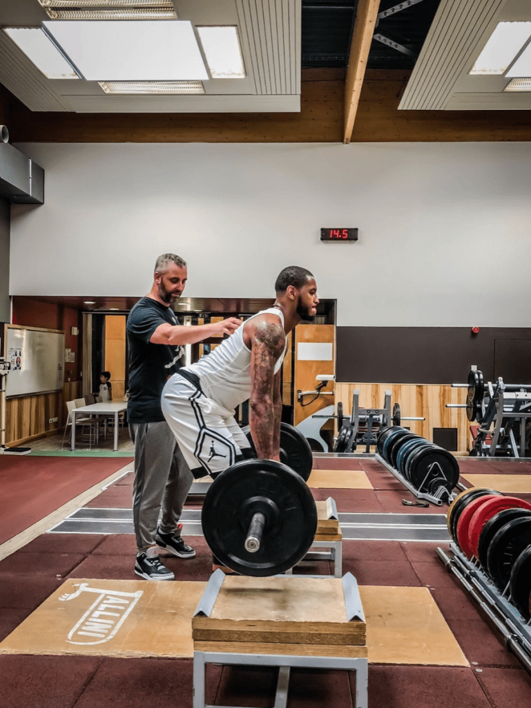 Fabrice Leading Carmelo Anthony Through a Powerlifting Session - The Luxury Lifestyle Magazine