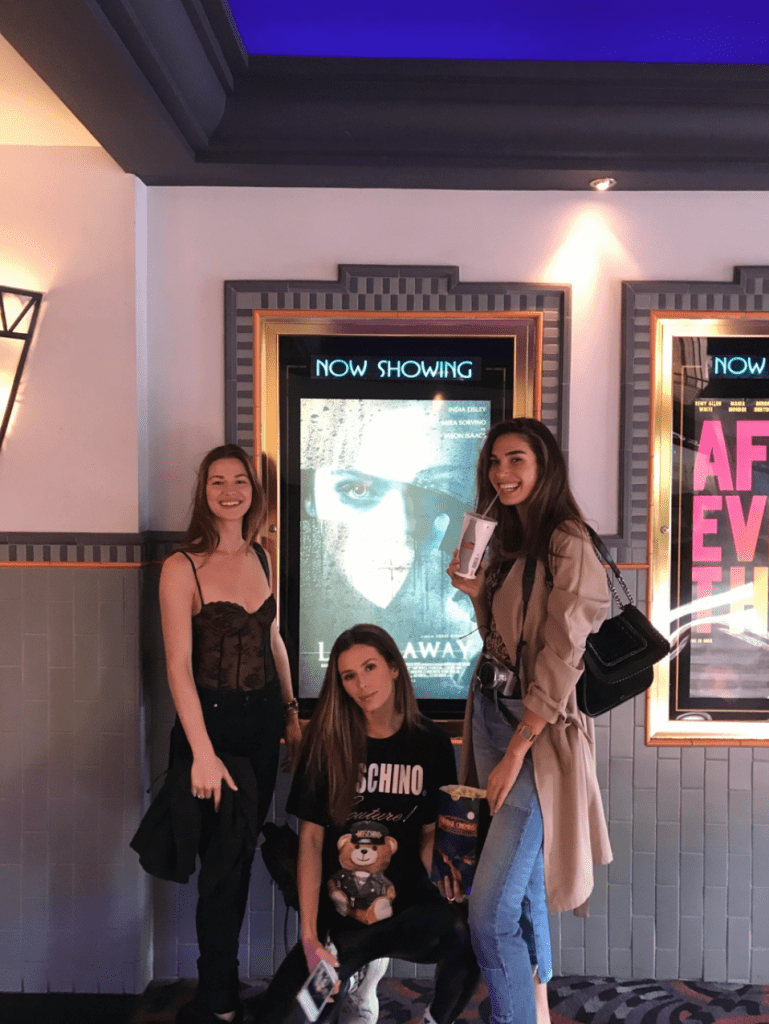 Influencers Jenny Watwood, Tka Camej, and Rachel Vallori attend the premier of Look Away - The Luxury Lifestyle Magazine