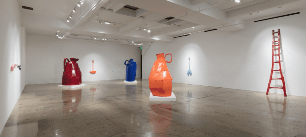Installation view of artist Jesse Pollock’s “Garden of England”