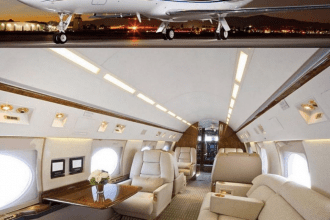 Private Jet Interior Gulfstream G-IVSP - The Luxury Lifestyle Magazine