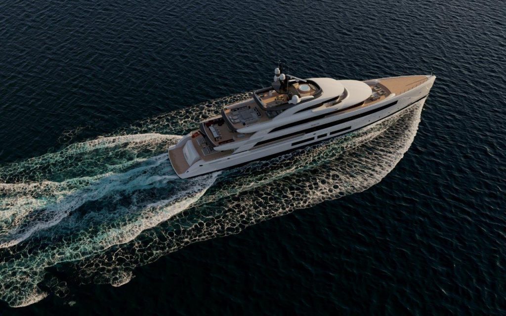 Benetti Yachts FB284 Aerial View
