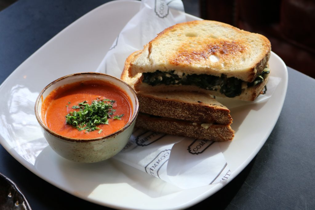 Spanakopita Grilled Cheese at Committee - Mediterranean Cuisine in Boston's Seaport District