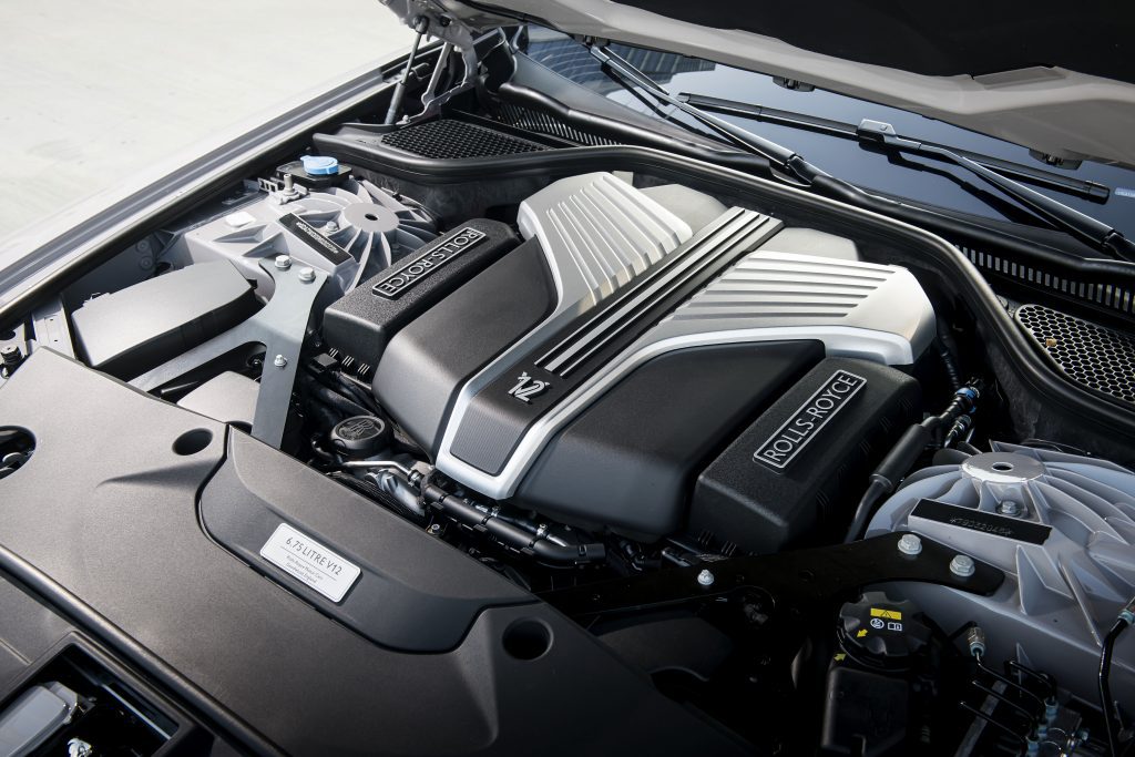 New Rolls Royce 6.75L twin-turbocharged V12 petrol engine - Photo by James Lipman