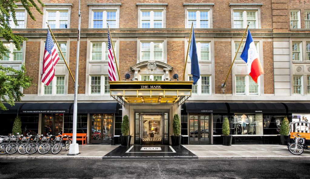 A daytime view of the atrium entrance to The Mark Hotel, NYC - The Luxury Lifestyle Magazine - Photo by Francesco Tonnelli