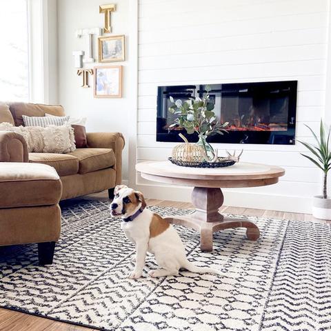 Pet-friendly, cool to the touch Sideline Electric Fireplace by @ranandanntaylor