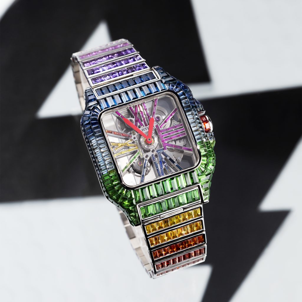Rainbow Sapphire Cartier Customized by MJJ Exclusive for Pierre-Emerick Aubameyang