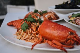 Lobster Pasta at Oniro Taverna - Eat Lobster on Ling Island, New York - The Luxury Lifestyle Magazine