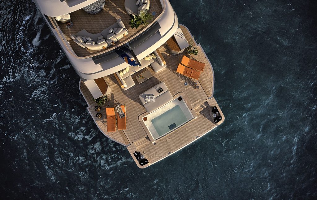 Benetti 40m Yacht with Built in Pool and Lounge Deck