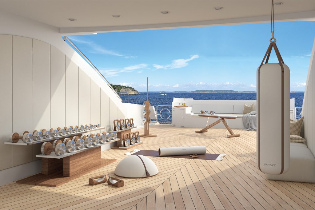 Pent Fitness Luxury Fitness Equipment for Yacht Lifestyle. Transform Your Yacht Gym with Pent Fitness.