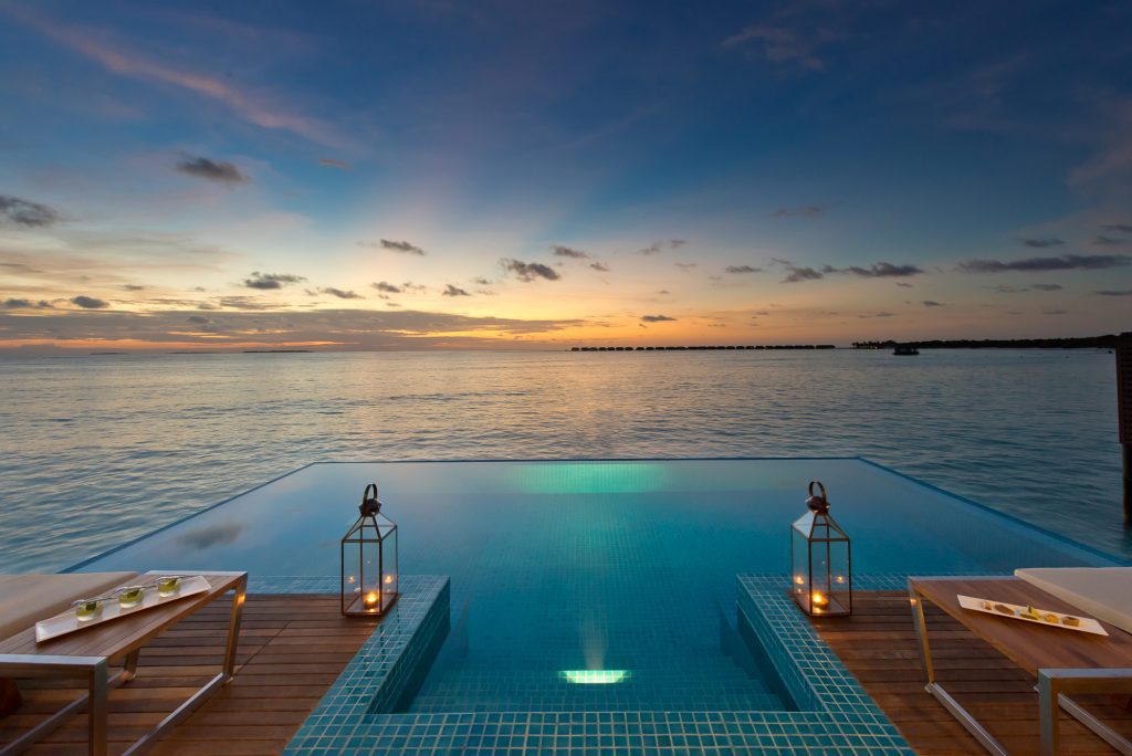 Private Villa Pool at Hideaway Beach Resort & Spa in Maldives 