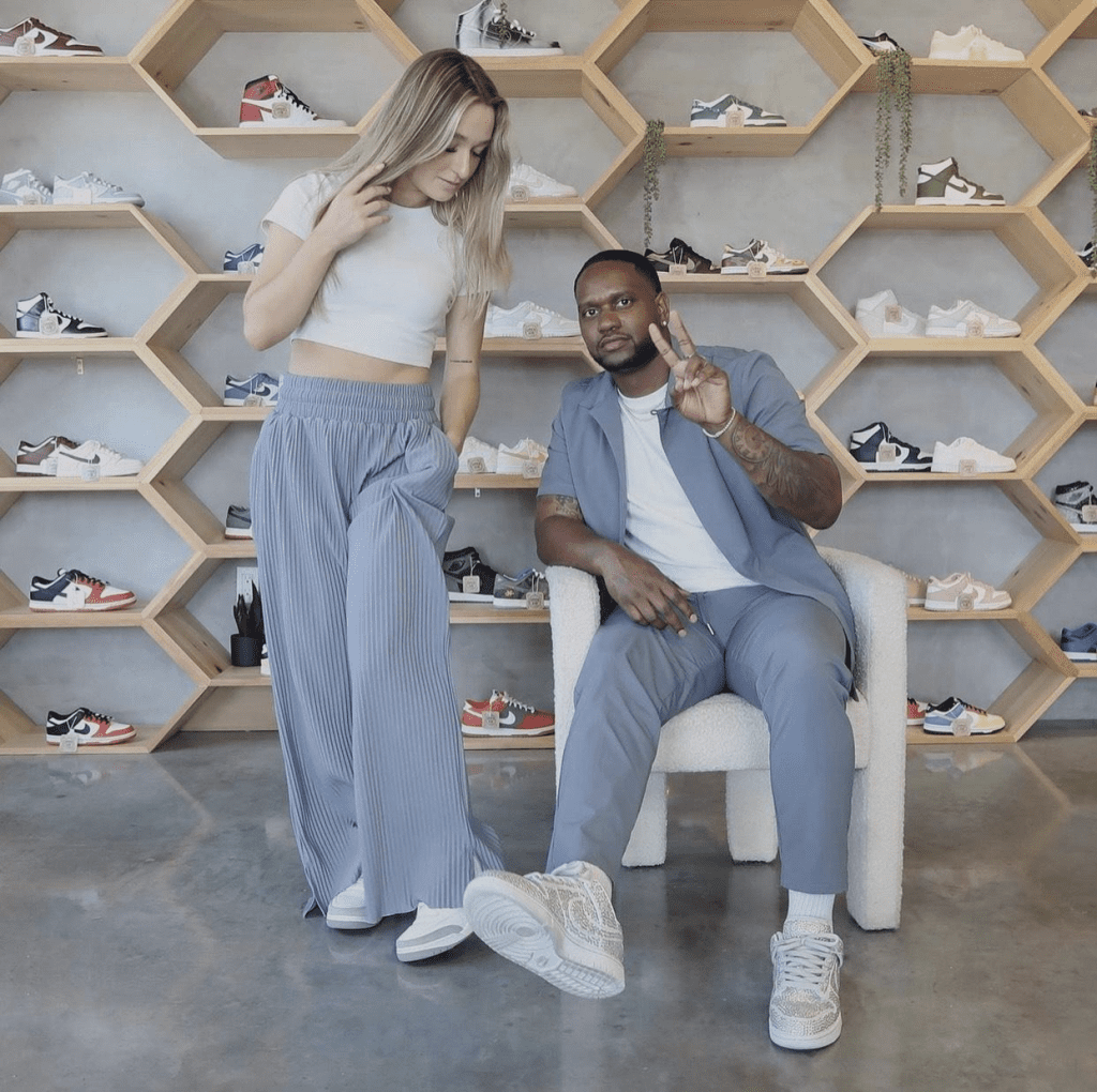 Martaveous Holliday & Savannah Dingman, Owners of Open Air Footwear Sneaker Store in Long Beach, California