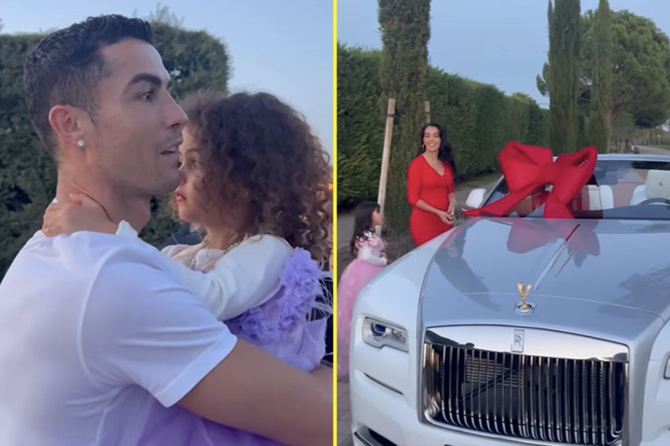 Cristiano Ronaldo Received A Luxurious Christmas Gift, the Rolls Royce Dawn from his partner Georgina Rodriguez