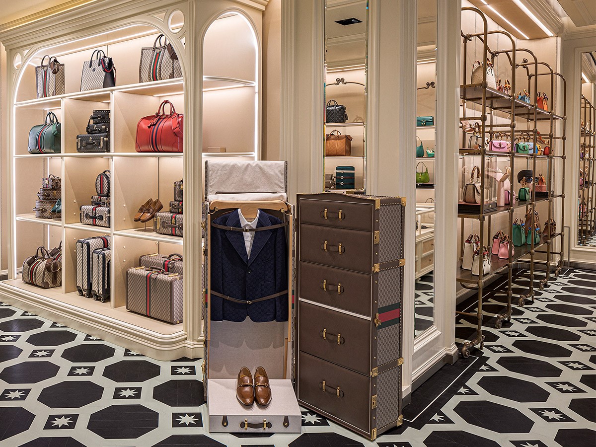 Miami Florida Design District shopping shoppers Gucci Italian luxury