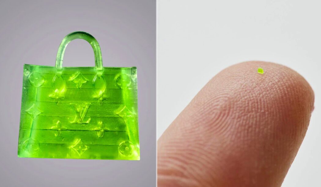 3D-printed microscopic bag fetches 63,750 dollars at auction