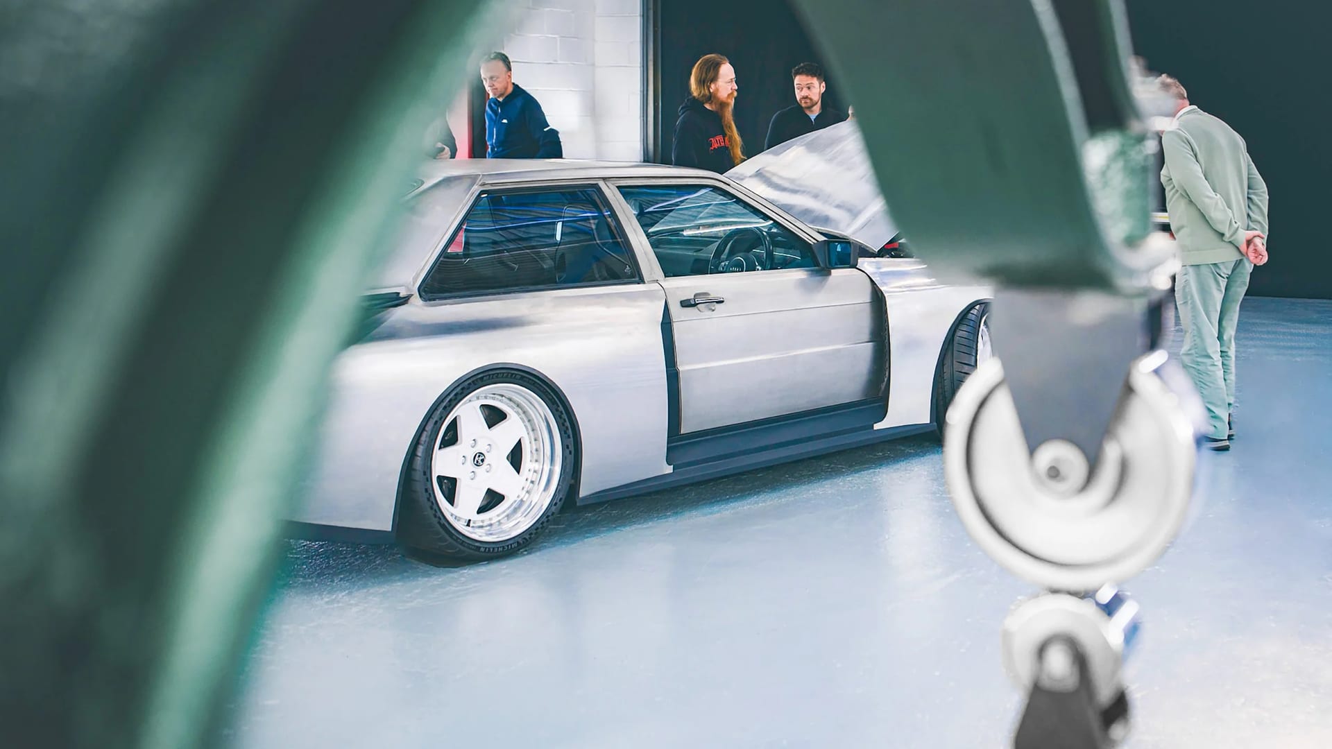 Audacious Automotive IV with classic Quattro styling in a workshop setting