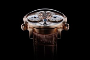 MBandF LM1 Legacy Machine No.1 with dual time zones and elevated balance