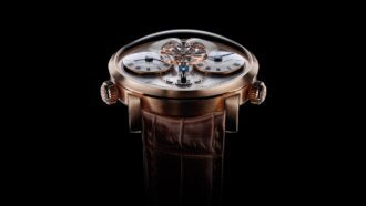 MBandF LM1 Legacy Machine No.1 with dual time zones and elevated balance