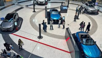 Mercedes-AMG vehicles exhibited in GRAND FRONT OSAKA KNOWLEDGE CAPITAL