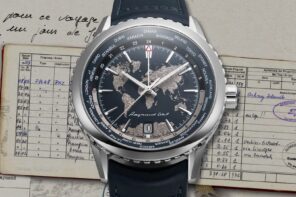 Raymond Weil Freelancer World-Traveller watch with world map dial
